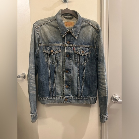 Levi’s Denim Trucker Jean Jacket Men’s Large Blue - Picture 1 of 11